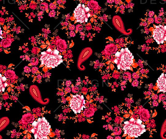 玫瑰印花华亿平台图片