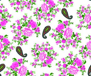 615194-腰果花卉 梅红