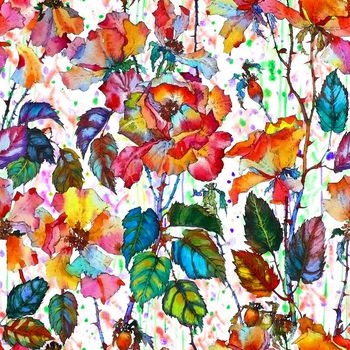 水彩背景印花华亿平台图片