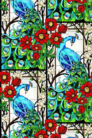 孔雀印花华亿平台图片