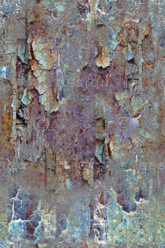 树皮肌理印花华亿平台图片