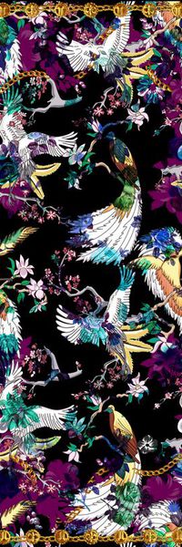 鹦鹉印花华亿平台图片