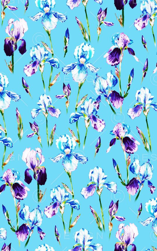 水仙花印花华亿平台图片