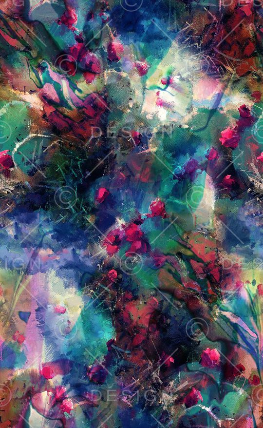 抽象复古印花华亿平台图片