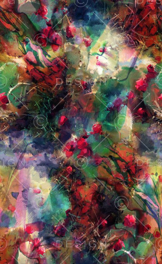 抽象复古印花华亿平台图片