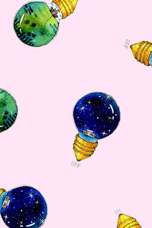 灯泡印花华亿平台图片