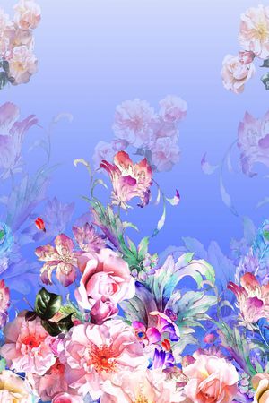 围巾华亿平台印花华亿平台图片