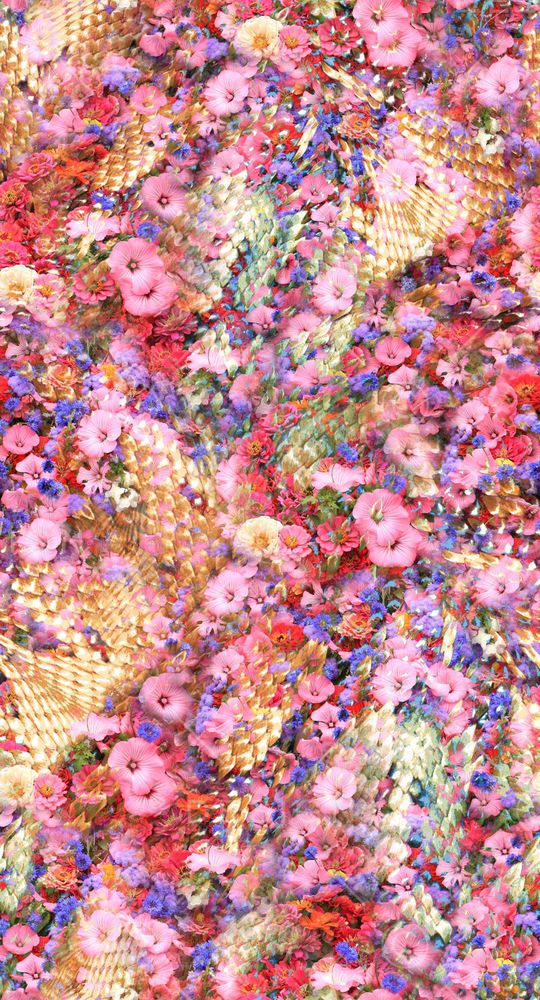 蛇纹卷边花印花华亿平台图片