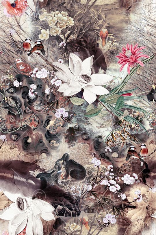 中国风印花华亿平台图片