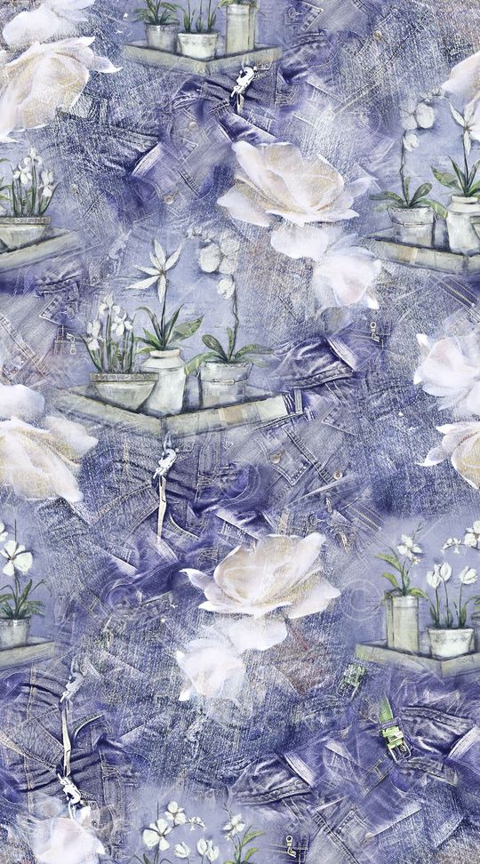 牛仔布印花华亿平台图片