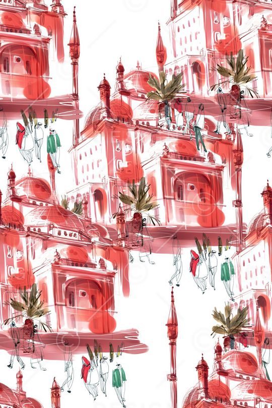 手绘印花华亿平台图片