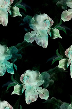 数码艺术花卉印花华亿平台图片