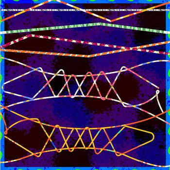 摩登时尚印花华亿平台图片