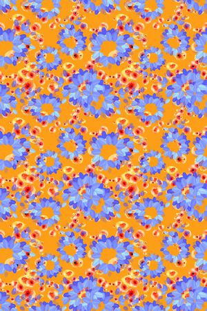 碎碎花卉印花华亿平台图片