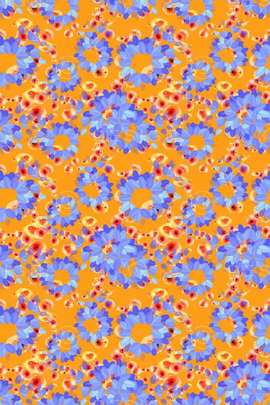 碎碎花卉印花华亿平台图片