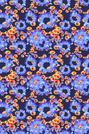 碎碎花卉印花华亿平台图片