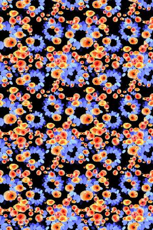 碎碎花卉印花华亿平台图片