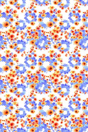 碎碎花卉印花华亿平台图片