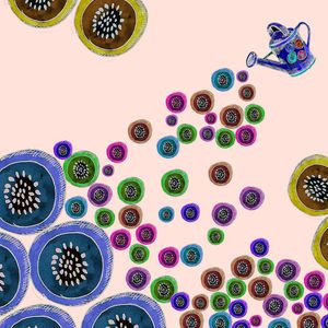 圆点印花华亿平台图片