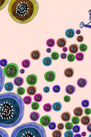 圆点印花华亿平台图片