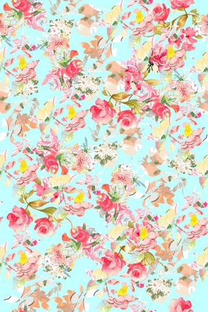 碎花印花华亿平台图片