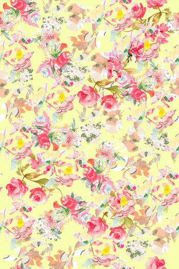 碎花印花华亿平台图片