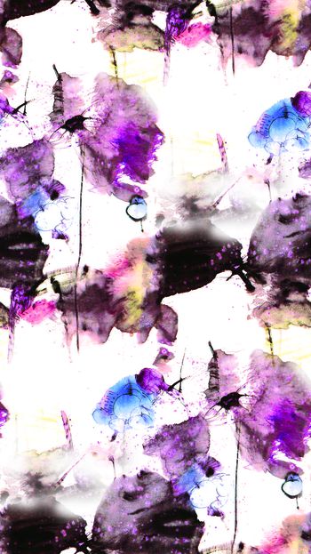 615875-水墨 梅红