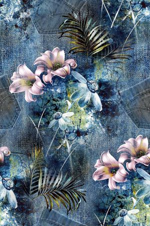 抽象印花华亿平台图片