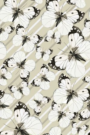 蝴蝶印花华亿平台图片