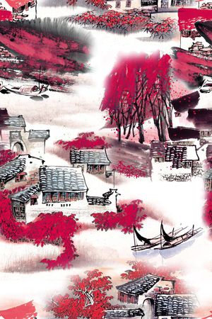 中国风印花华亿平台图片