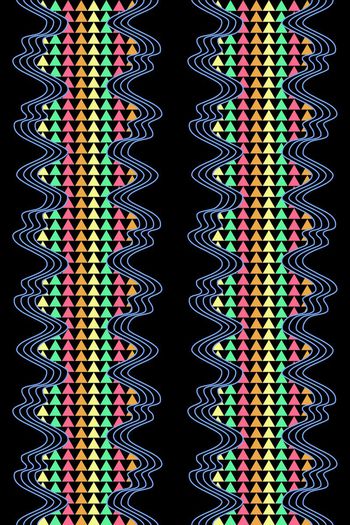 三角形印花华亿平台图片