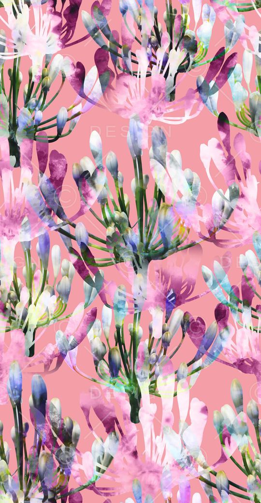 花卉、手绘底纹、纯底印花华亿平台图片