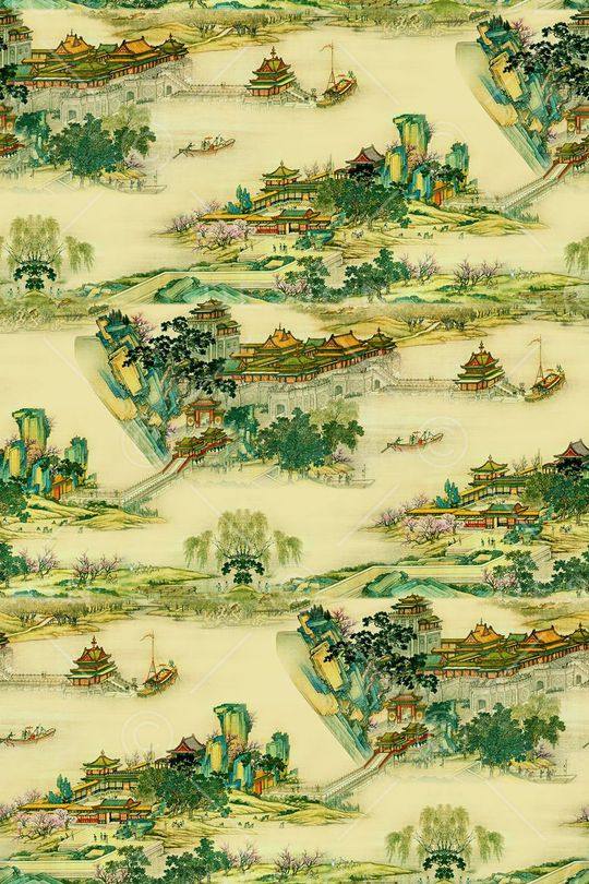 宫廷风印花华亿平台图片