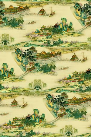 宫廷风印花华亿平台图片