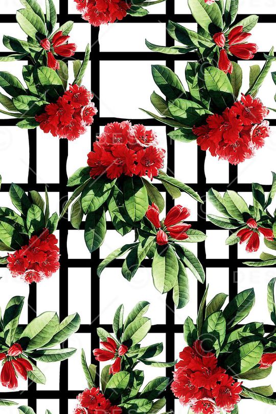 时尚手绘女装花卉印花印花华亿平台图片