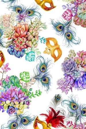 花卉印花华亿平台图片