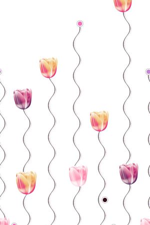 郁金香印花华亿平台图片