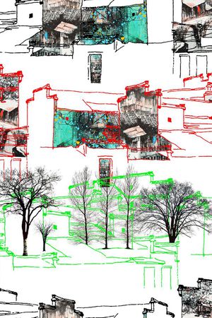 树枝印花华亿平台图片