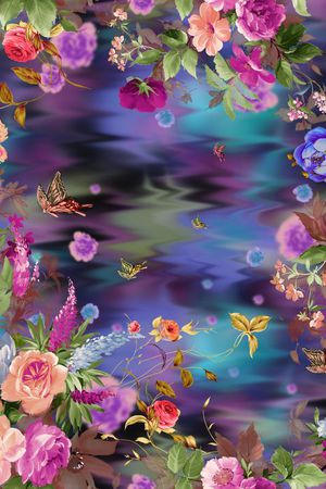 乱花印花华亿平台图片