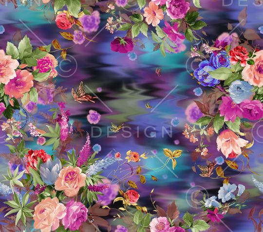 乱花印花华亿平台图片