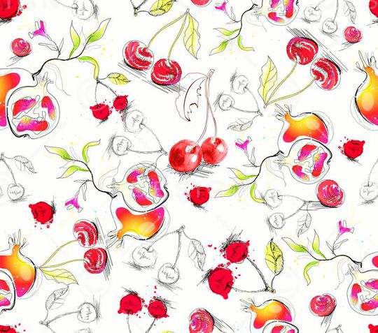 樱桃印花华亿平台图片