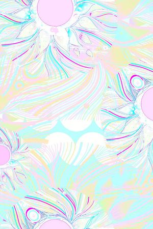 抽象线条印花华亿平台图片