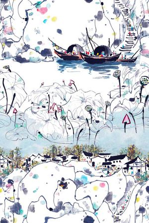 风景印花华亿平台图片