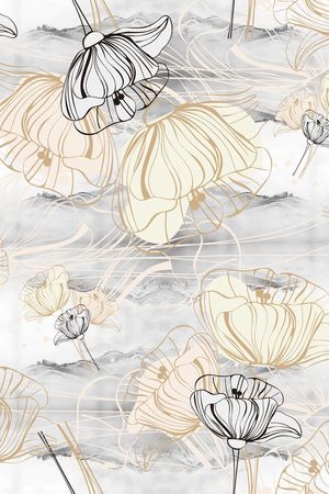 莲蓬印花华亿平台图片