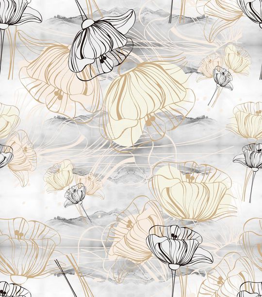 莲蓬印花华亿平台图片