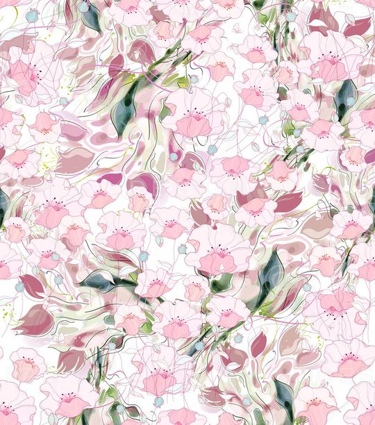 花朵。粉色印花华亿平台图片