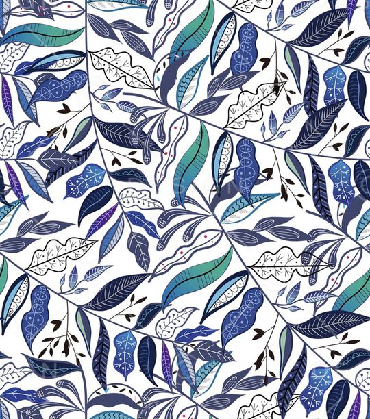 树叶印花华亿平台图片