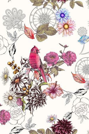 鸟印花华亿平台图片