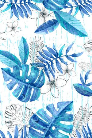 树叶印花华亿平台图片