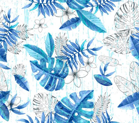 树叶印花华亿平台图片